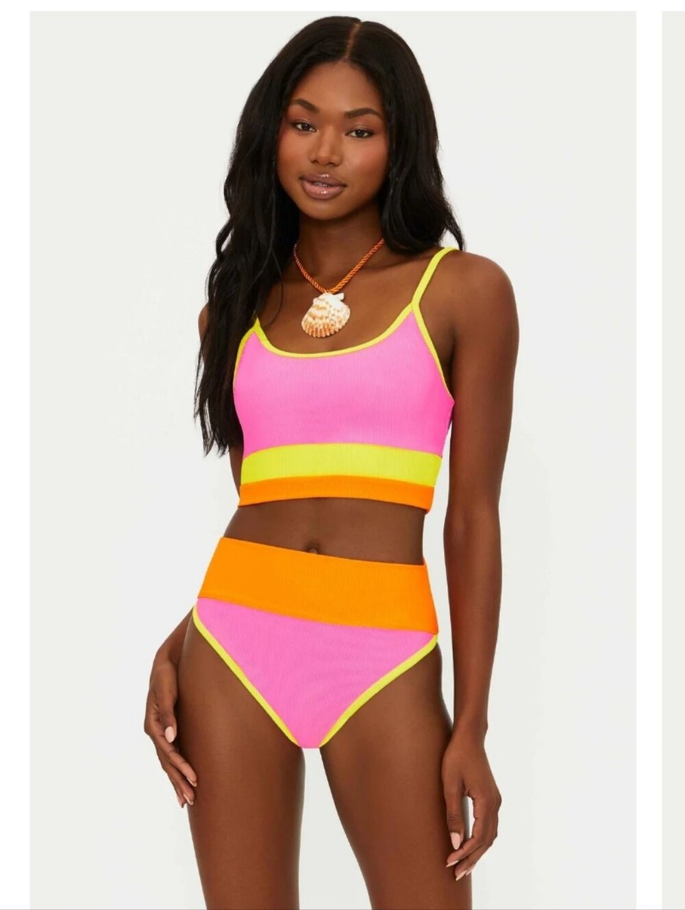 New!Beach Riot Emmy Soleil Colorblock Bikini Bottom